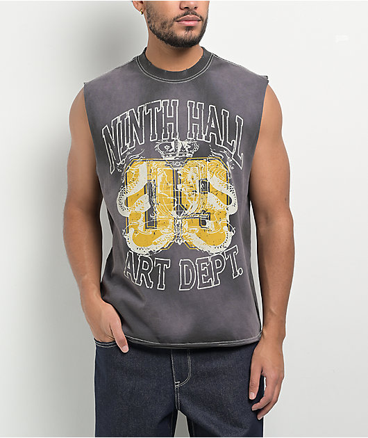 Ninth Hall Shipwreck Black Wash Tank Top