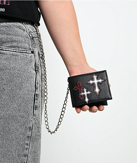 Ninth Hall Signal Black Chain Wallet