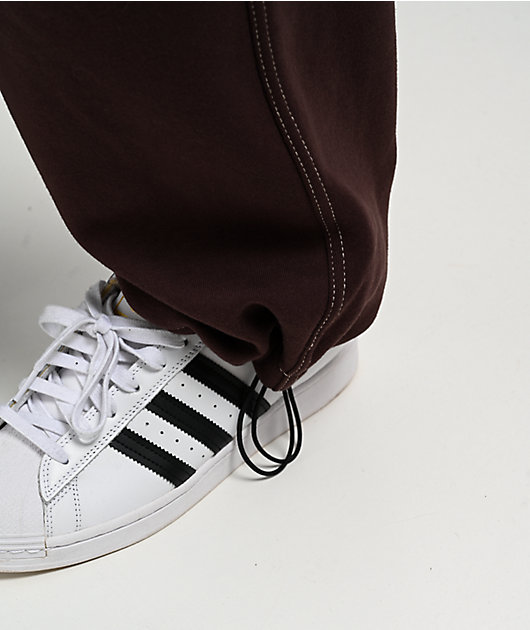 Ninth Hall Stash Brown Baggy Cargo Sweatpants