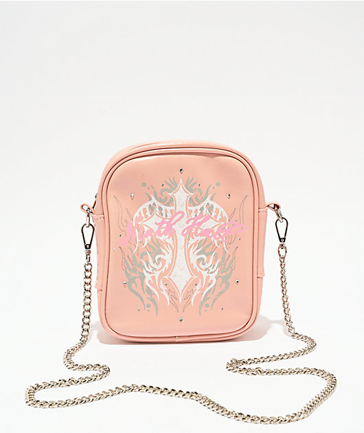 Ninth Hall Stone Rose Pink Crossbody Bag