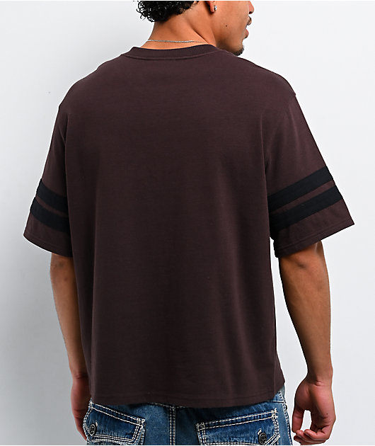 Ninth Hall Street Team Jersey Brown V-Neck T-Shirt | Zumiez