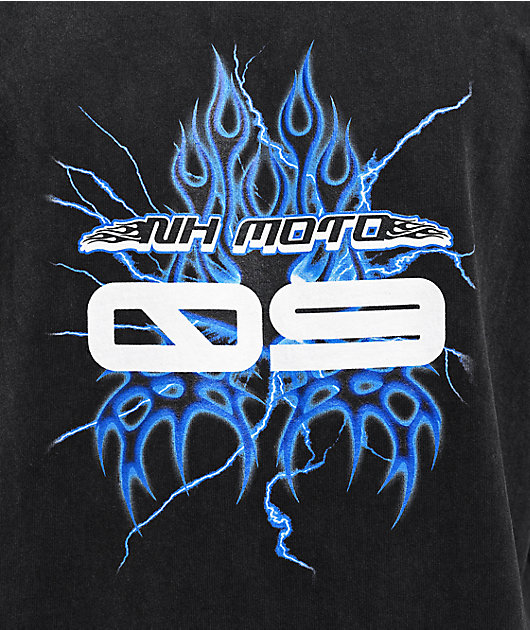 Ninth Hall Streetwear Race Black Wash T-Shirt | Zumiez