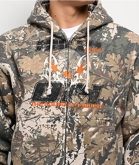 Ninth Hall Swamp Smoke Camo Zip Hoodie | Zumiez
