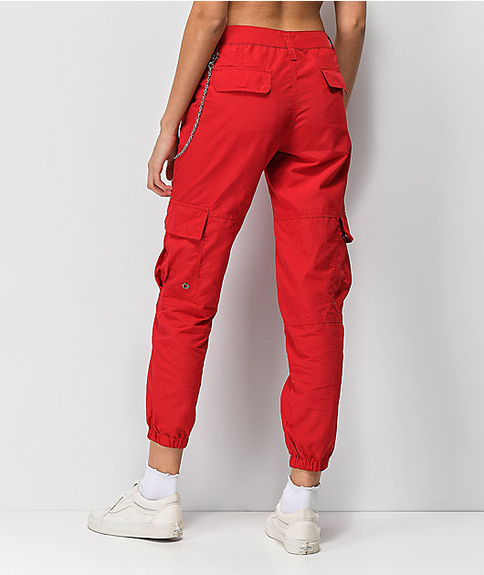 Ninth Hall Talia Red Parachute Pants