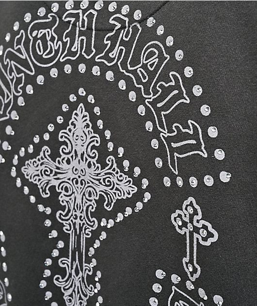 Ninth Hall Tone Def Charcoal Wash Hoodie