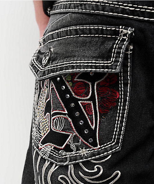 Ninth Hall Tout Slim Black Wash Denim Shorts | Zumiez