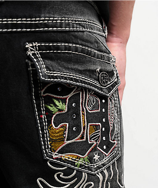 Ninth Hall Tout Slim Black Wash Denim Shorts | Zumiez