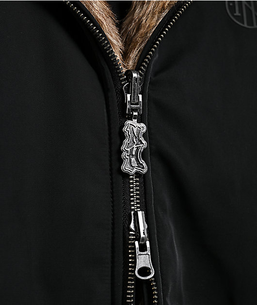 Ninth Hall Trip Black & Faux Fur Reversible Jacket