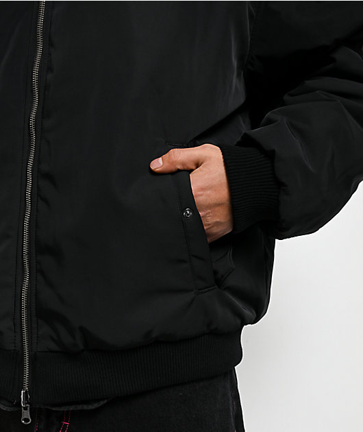 Ninth Hall Trip Black & Faux Fur Reversible Jacket | Zumiez