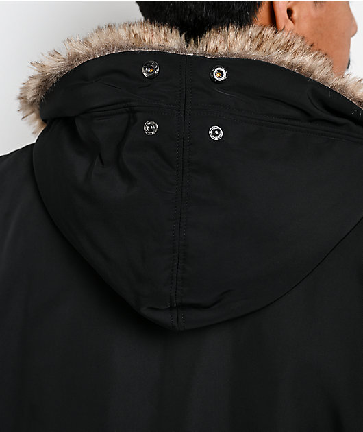 Ninth Hall Trip Black & Faux Fur Reversible Jacket | Zumiez