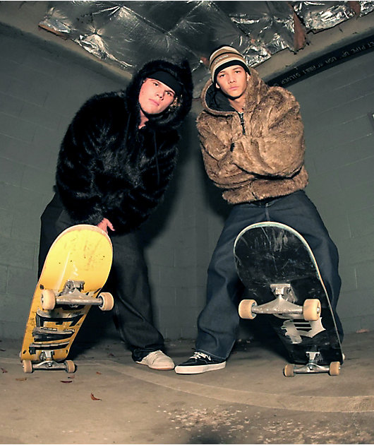 Ninth Hall Trip Black & Faux Fur Reversible Jacket | Zumiez