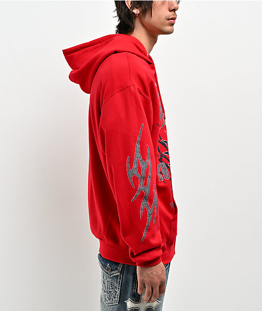Ninth Hall Trophy Chasers Red Zip Hoodie | Zumiez