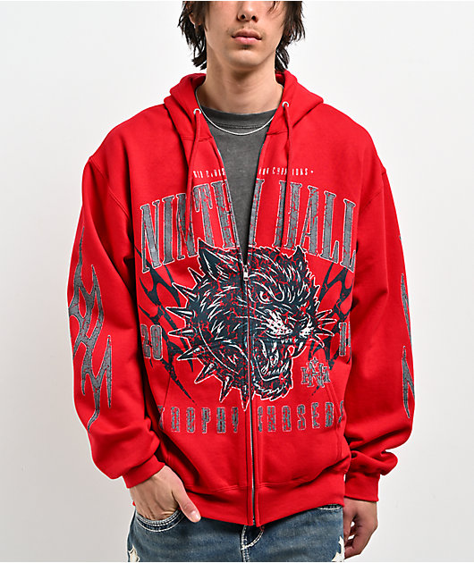 Gazette Ferocity Ninth Hoodie パーカー Ninth Hall Trophy Chasers Red Zip Hoodie | Zumiez