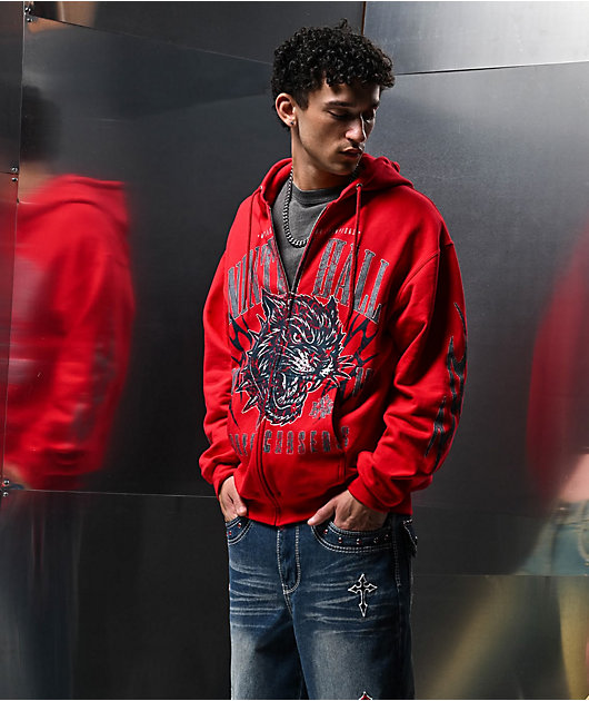 Ninth Hall Trophy Chasers Red Zip Hoodie | Zumiez