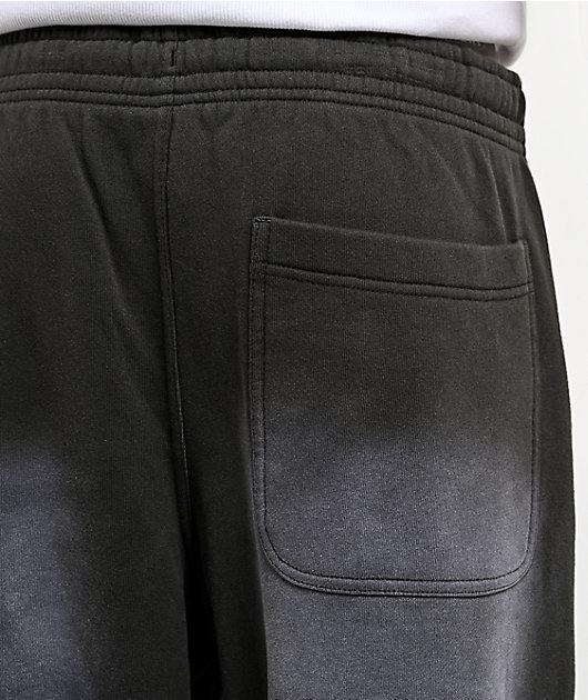Ninth Hall Tucked Double Knee Grey Wash Baggy Sweatpants