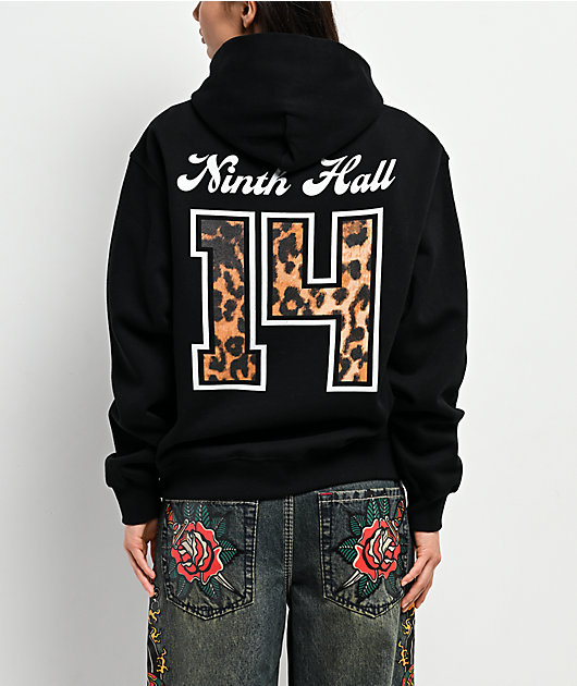 Ninth Hall Varsity Rose Black Hoodie