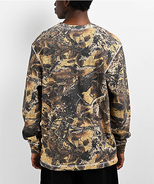 Ninth Hall Woodland Camo Thermal Long Sleeve T-Shirt | Zumiez