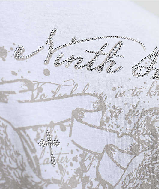 Ninth Hall Y2K Rival White Long Sleeve T-Shirt