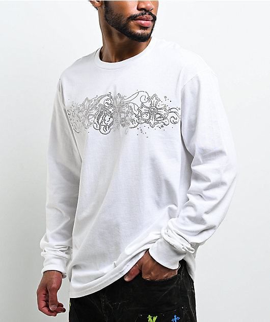 Ninth Hall Y2K Rival White Long Sleeve T-Shirt