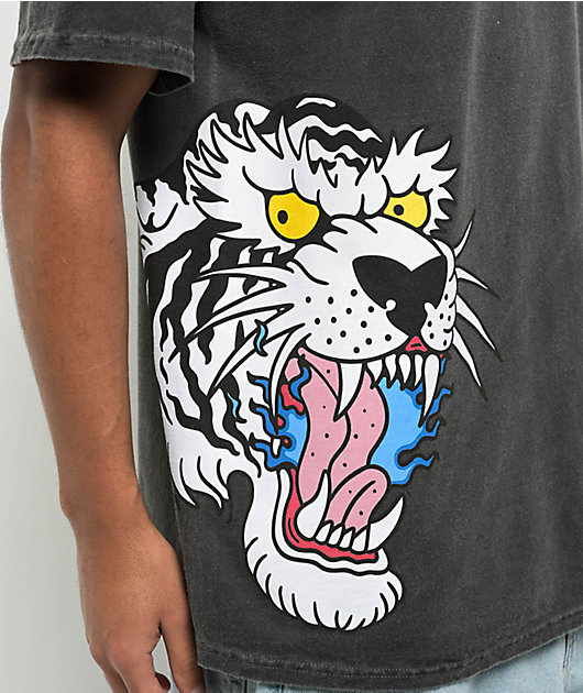 Ninth Hall Y2K Tattoo Flash Black Wash T-Shirt