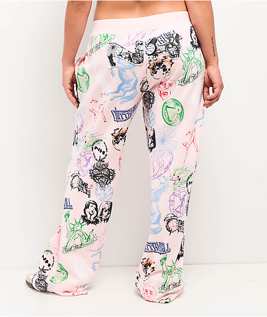 Ninth Hall Zellie Pink Sweatpants