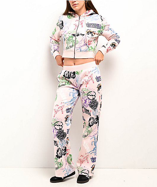 Ninth Hall Zellie Pink Sweatpants