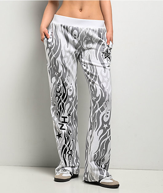 Ninth Hall Zellie White Sweatpants | Zumiez