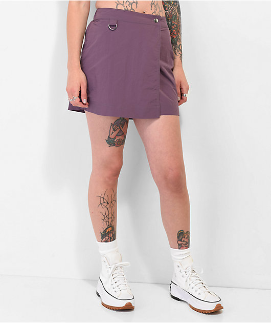Ninth Hall Zura Violet Wrap Skirt | Zumiez