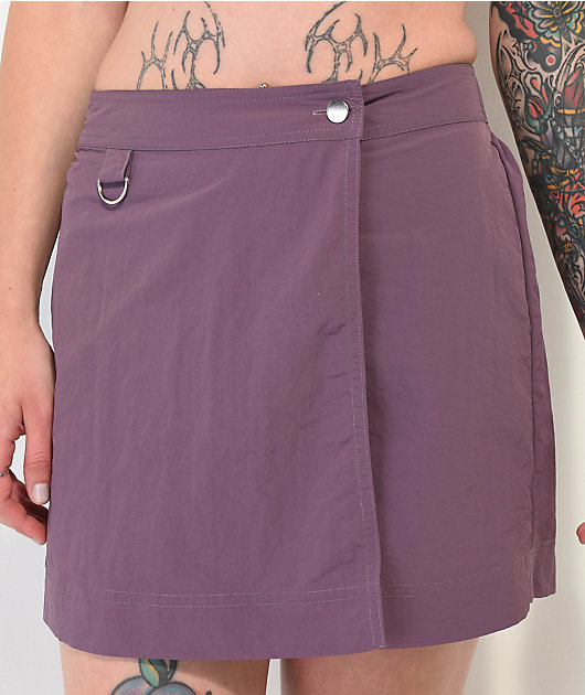 Ninth Hall Zura Violet Wrap Skirt | Zumiez