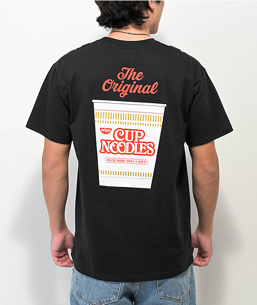 CupNoodle × CLUBHAUS T-Shirt BLACK L Nissan Cup Noodles Black T-Shirt | Zumiez
