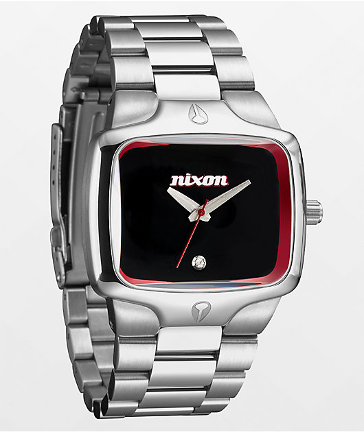 Mens silver nixon watch sale