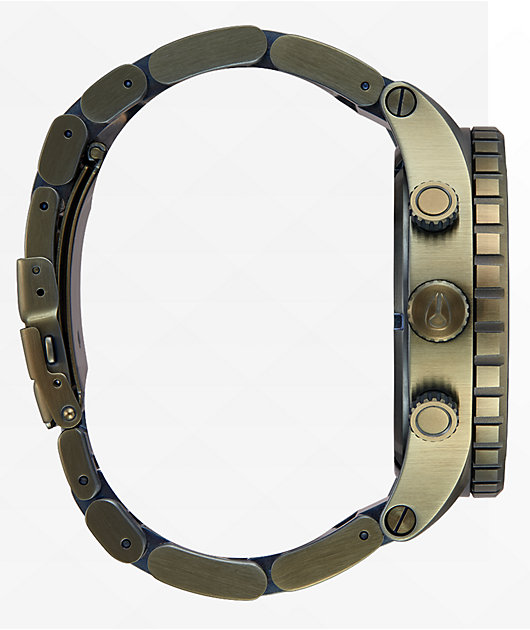 Nixon 5130 Black Sunray & Surplus Chronograph Watch