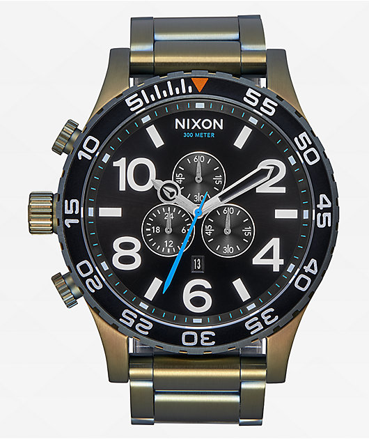 Nixon 51 30 Black Sunray Surplus Chronograph Watch nixon-51-30-black-sunray-surplus-chronograph-watch