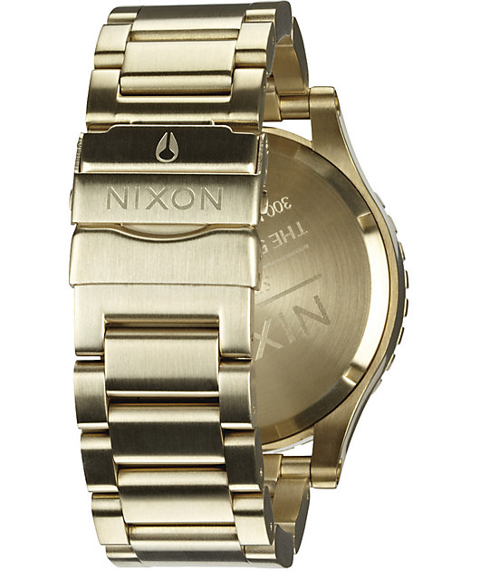 Nixon 51-30 Champagne Gold & Silver Chronograph Watch