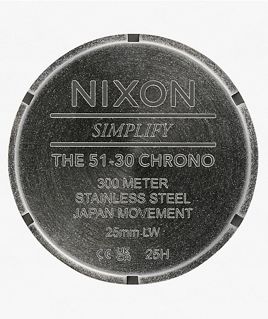 Nixon 51-30 Chrono Antique Silver & Pumice Analog Watch