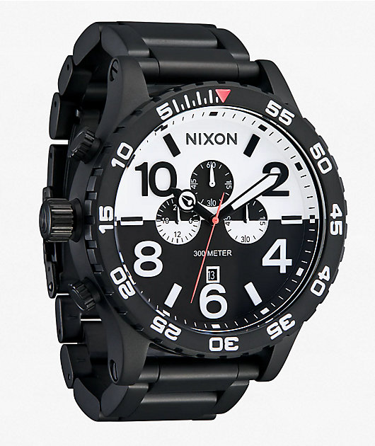 Nixon 51-30 Chrono Black & White Analog Watch