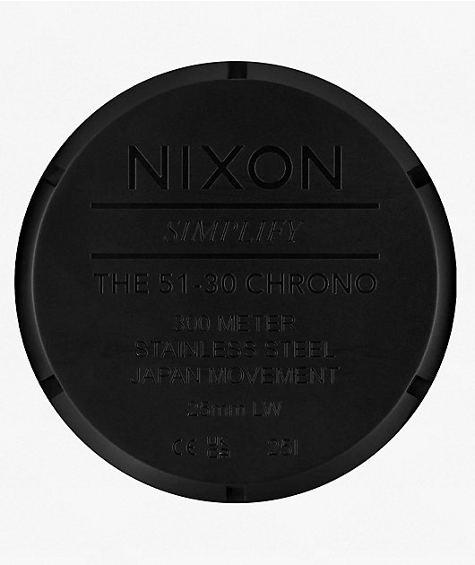 Nixon 51-30 Chrono Black & White Analog Watch
