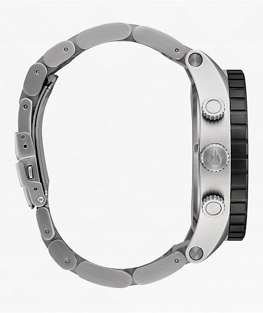 Nixon 51-30 Chrono Silver & White Lume Analog Watch