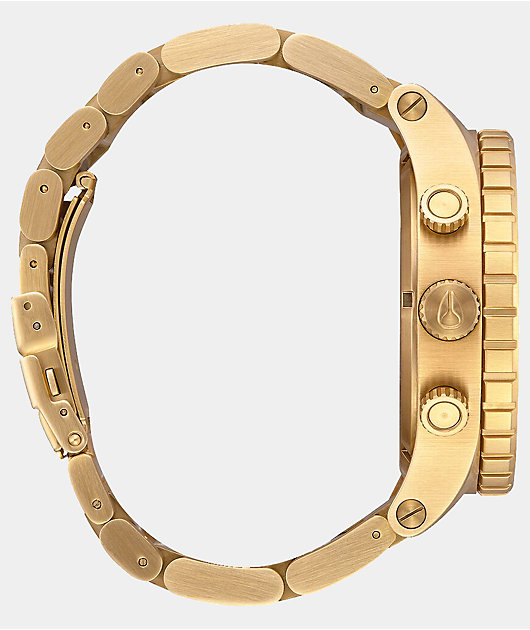 Nixon 51-30 reloj cronógrafo en color oro