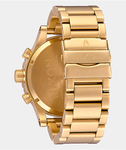 Nixon 51-30 reloj cronógrafo en color oro