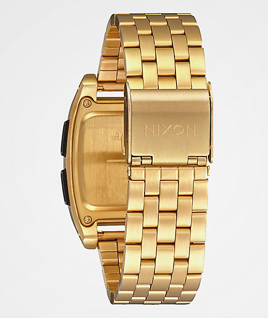 nixon digital gold watch