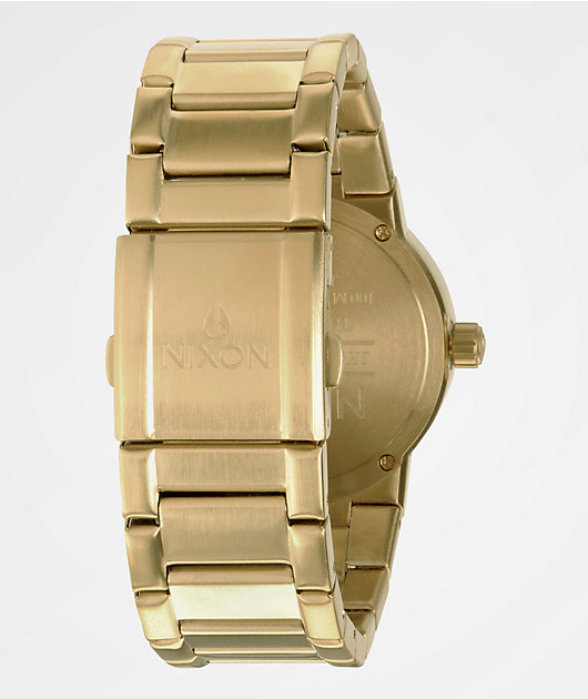 Nixon Cannon reloj analógico en color oro