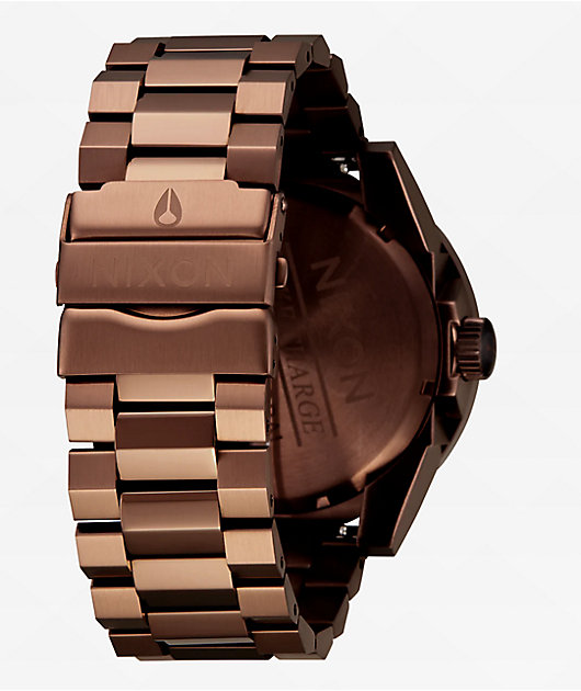 Nixon Corporal Chocolate & Dark Roast Analog Watch