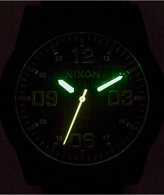 Nixon Corporal Stainless Steel Black Analog Watch | Zumiez