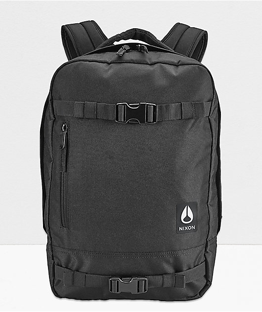 all black backpack