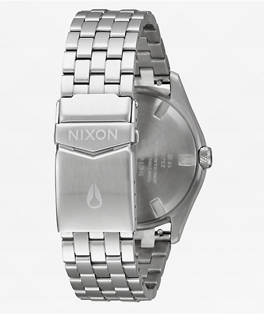 Nixon Echo 38 Silver & Cloud Dancer Analog Watch