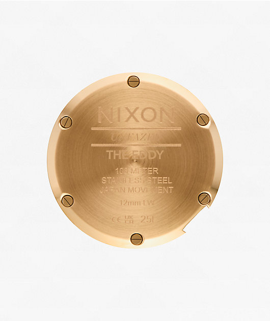 Nixon Eddy Gold & Black Analog Watch