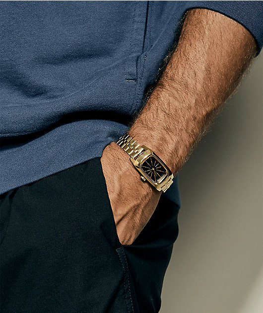 Nixon Frankie Mid Century, Gold & Black Analog Watch