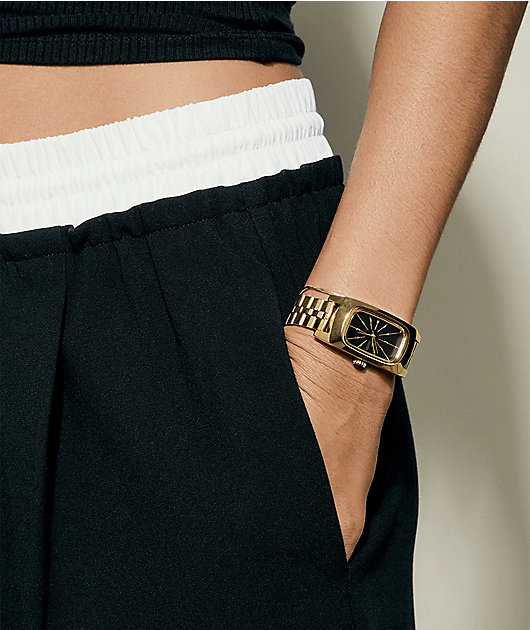 Nixon Frankie Mid Century, Gold & Black Analog Watch