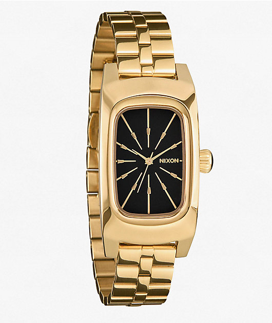 Nixon Frankie Mid Century, Gold & Black Analog Watch